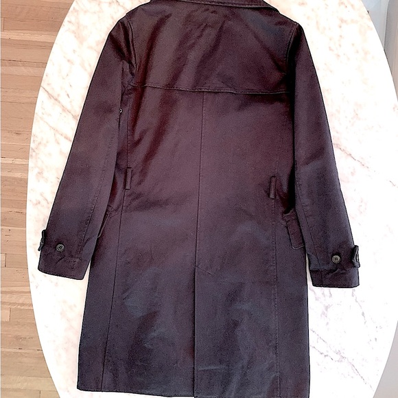 Ines De Fressange for Uniqlo navy double breasted trench coat size XS - Picture 5 of 14